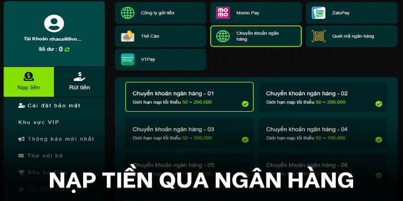 Điểm ưu việt của hình thức nạp tiền ysb66